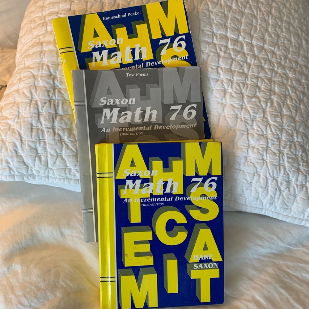 Saxon Math 7/6 Homeschool Packet Student Third Edition